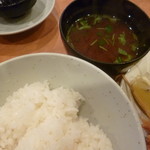Katsuhan - '17/12/10 定食（税込270円）‥ご飯・みそ汁・漬物