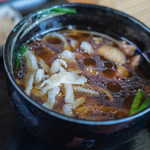 ひびき庵 - ”鴨蒸籠（かもせいらう）”、鴨汁（かもじる）に温飩（うんどん）