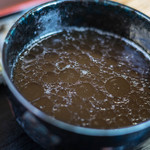 ひびき庵 - 食後（たべをはり）の鴨汁（かもじる）