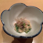 カブ - イカの酢味噌和え