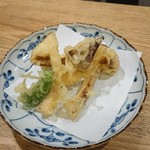 手打ちうどん ほそ井 - 松茸天婦羅