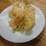 手打ちうどん ほそ井 - 鶏天