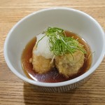 手打ちうどん ほそ井 - 海老芋　揚げ出し