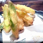 典ノ庭 - 下仁田ネギ天ぷら