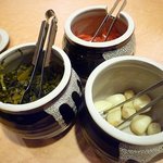 麺処まるは 健松丸 - ニンニク・紅生姜・高菜