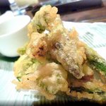 典ノ庭 - アスパラ天ぷら