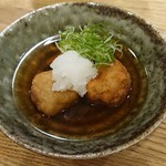 手打ちうどん ほそ井 - 海老入り蓮根団子