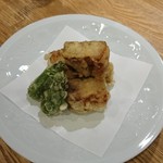 手打ちうどん ほそ井 - 豚角煮揚