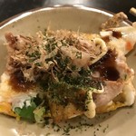 やすべえ - とんぺい焼き  ソース、マヨ、青のり、鰹節で仕上げた！