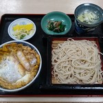 長寿庵 - えびカツ丼セット（800円）