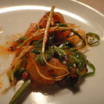 眞一館 - 取り分け後　イカ刺し★