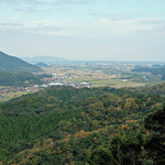 Sobadokoro Matsuura - 月山富田城跡からの眺め　遠くに中海が見える