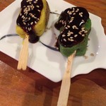 ほっぺのこめつぶ - 【’17.12】生麩焼。本当は3本を2本に減らしてもらってます(^_^;)色が可愛い