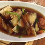 ほっぺのこめつぶ - 【’17.12】あつあつあんかけおこげ。こちらも少量にしてもらった。普段はもっと並並らしいぞ。