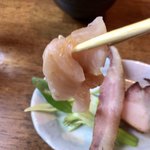 らあめん厨房 どる屋 - イトウのお刺身です