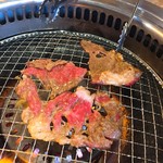 石どら - 焼いてるところ