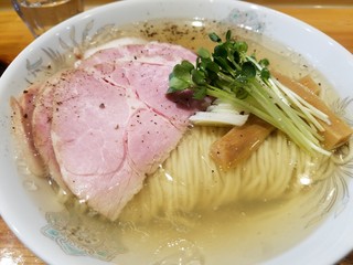 麺屋 坂本01 - 塩そば　トッピング焼豚