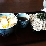 一生 - かつ丼と蕎麦のセット