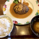 盛盛亭 - 信州牛ハンバーグ定食1836円