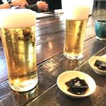 蕎麦 土山人 - エビスの小ビール