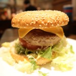 ステーキ＆ハンバーグ専門店 肉の村山 - チェダーチーズバーガー1200円