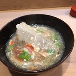 うを徳 - 京都海老芋と兵庫津居山セイコ蟹のお椀