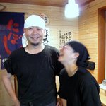 豚の骨 - 【本人許諾済】この笑顔がいいでしょ。 店主さんも奥さんも大好きです。