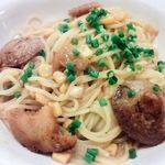 ポポラマーマ - 料理写真:ポテトのバターしょうゆのパスタ(デザートセット）