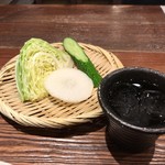 宮崎県日向市 塚田農場 - 突き出しの新鮮野菜