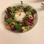 ビストロ ダイア - 鶏レバーのサラダはあえるとかなり馴染む