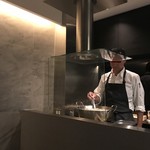 個室の専用キッチン