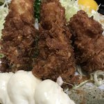 とんかつやまくら - 大きい カキフライ  美味い！