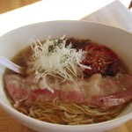 湖麺屋 リールカフェ - ﾛｰｽﾄトマトのスープｿﾊﾞ