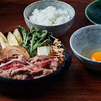国産牛リブロース（120g）のすき焼き