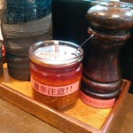 らーめん 鶏喰 - 卓上調味料