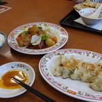 餃子の王将 - 酢豚+餃子両面焼き+ご飯