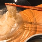 島宿　真里 - こっちは幅広の麺♫