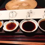 島宿　真里 - 醤油はテイストの違う4種類を食べ比べ♫