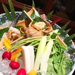 島宿　真里 - お造りと自家製の野菜♫