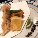 島宿　真里 - 米イカの天ぷら♫