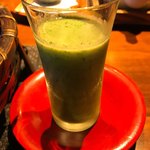 島宿　真里 - 朝ごはん  小松菜ジュース♫