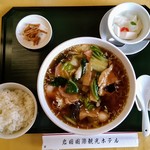 中華料理 四川飯店 - 五目スープそば＆定食セット1150円