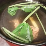 五代目 野田岩 - 肝吸い。