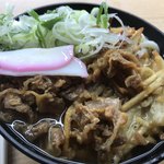 ぷらっとぴっと 7・8番ホーム - かしわうどん、ゴボ天トッピング