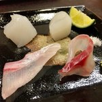 まつむら - 淡路島の天然鯛と、あおり烏賊の切り身