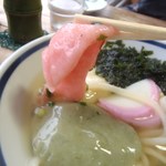 矢野駅食堂 - 餅持ち上げ