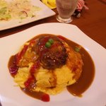 ロイン - ハンバーグオムライス