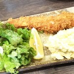 宮崎料理きかんたろby侍 - よしお料理長の海老フライ ハーフサイズ
