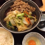 すき家 - 去年の牛すき鍋定食
