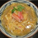 丸亀製麺 - かに玉あんかけ並のアップ